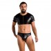 Комплект чоловічої білизни під латекс Passion 057 Set Peter L/XL Black - 2