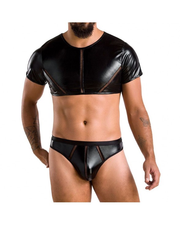 Комплект чоловічої білизни під латекс Passion 057 Set Peter L/XL Black