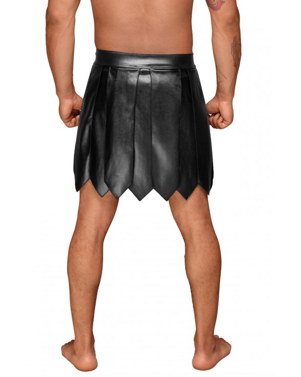 Чоловіча спідниця гладіатора Noir Handmade H053 Eco leather men's gladiator skirt - L - 2