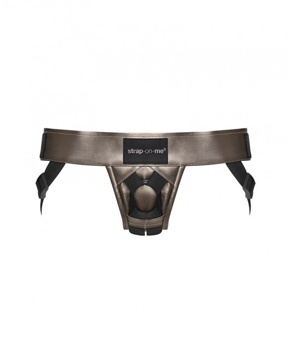 Трусики для страпону Strap-On-Me Leatherette Harness CURIOUS - 1