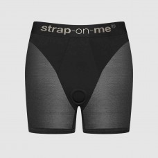 Шорты с фиксацией делдо Strap-On-Me Harness Lingerie Halo - L - Black