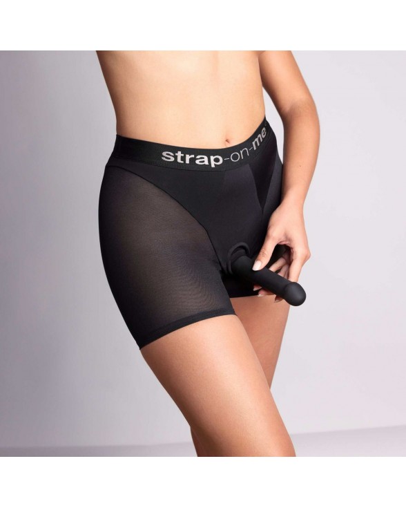 Шорты с фиксацией делдо Strap-On-Me Harness Lingerie Halo - XS - Black - 3