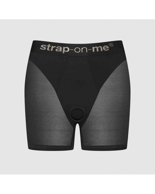Шорти з фіксацією ділдо Strap-On-Me Harness Lingerie Halo - M - Black