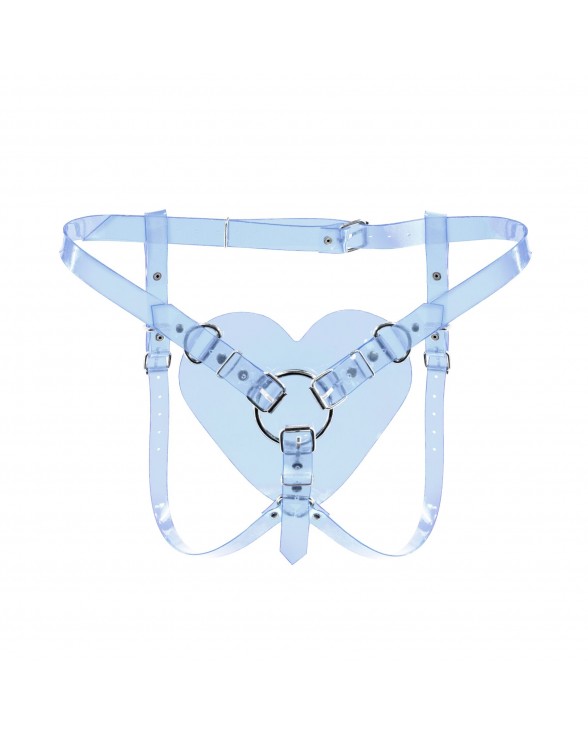 Трусики Серце для страпону Feral Feelings - Hearts Strap-on Belt Trasparent