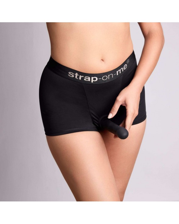 Шорти з фіксацією ділдо Strap-On-Me Harness Lingerie Allure - M - Black - 3