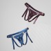 Трусики для страпону Strap-On-Me Leatherette Harness Generous - One Size - Blue - 4