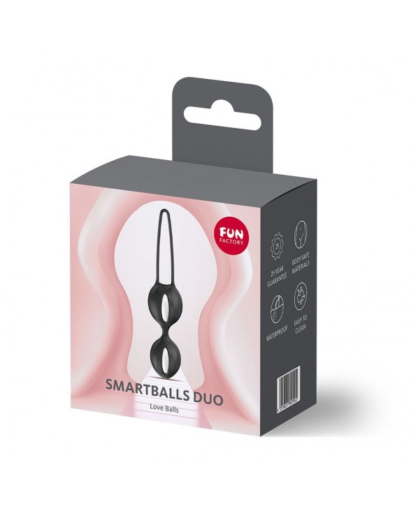 Вагінальні кульки Fun Factory SMARTBALLS DUO Black - 7