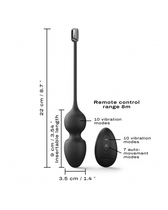 Вагінальні кульки Dorcel LOVE BALLS BLACK - 4