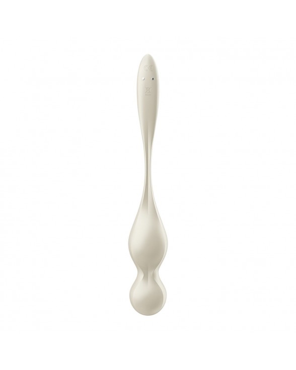 Вагінальні кульки з вібрацією Satisfyer Love Birds 1 Connect App White - 2