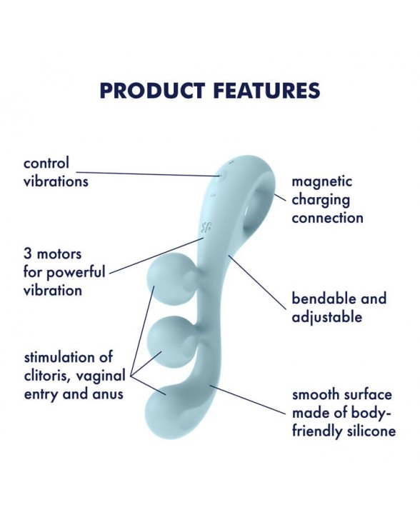 Универсальный вибратор Satisfyer Tri Ball 2 - 7