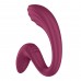 Вагінально-кліторальний вібратор Satisfyer G for Goddess 3 Wine Red - 1