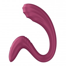 Вагінально-кліторальний вібратор Satisfyer G for Goddess 3 Wine Red