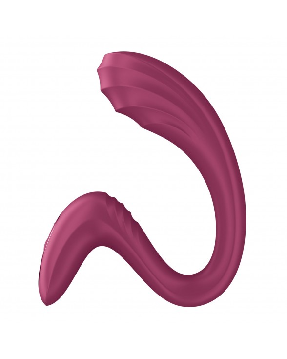Вагінально-кліторальний вібратор Satisfyer G for Goddess 3 Wine Red