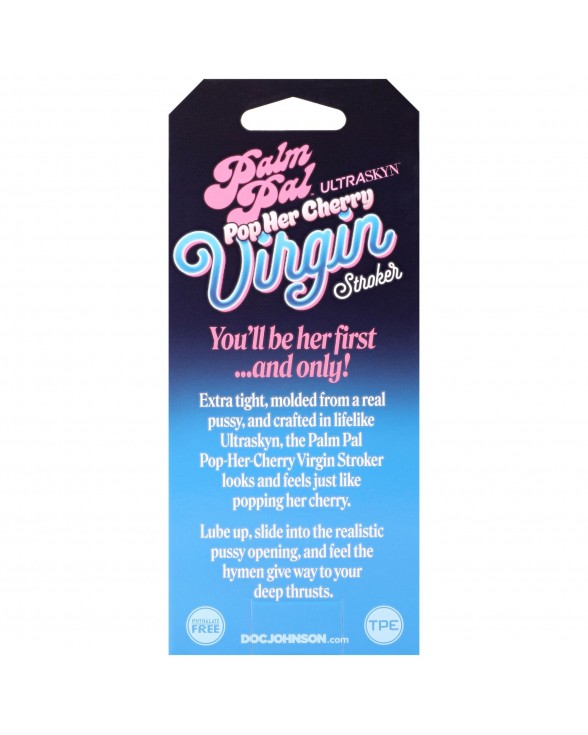 Мастурбатор-вагіна Doc Johnson Palm Pal Virgin Stroker with Pop Her Cherry Juice - 7
