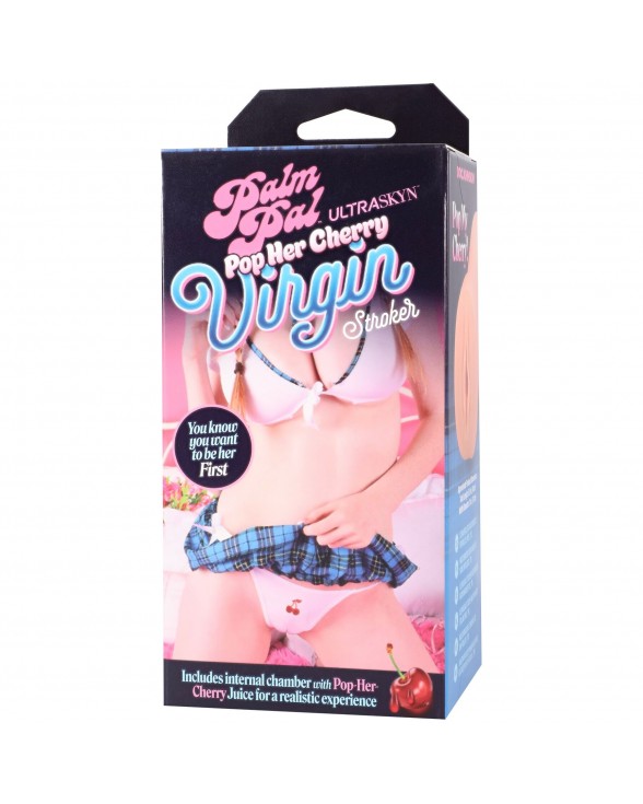 Мастурбатор-вагіна Doc Johnson Palm Pal Virgin Stroker with Pop Her Cherry Juice - 4