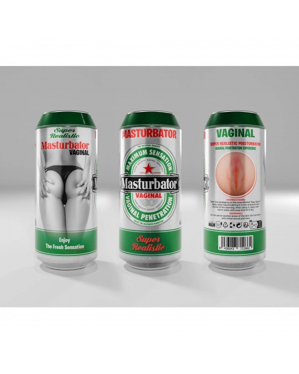 Мастурбатор-вагіна у вигляді банки пива Alive Heineken Vagina II - 7