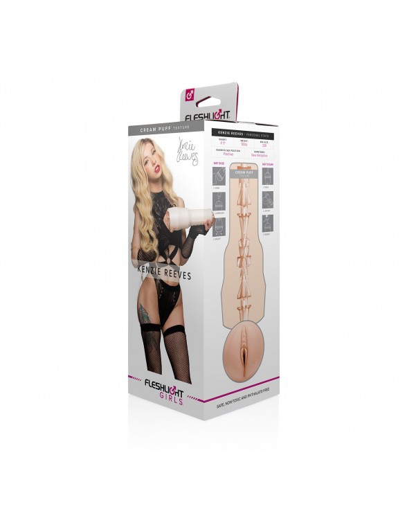 Мастурбатор из слепка вагины Fleshlight Girls: Kenzie Reeves - Cream Puff - 5