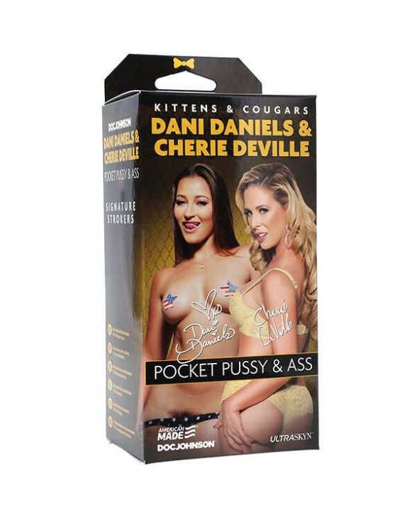 Мастурбатор двосторонній Doc Johnson Dani Daniels/Cherie Deville Ultraskyn - 1