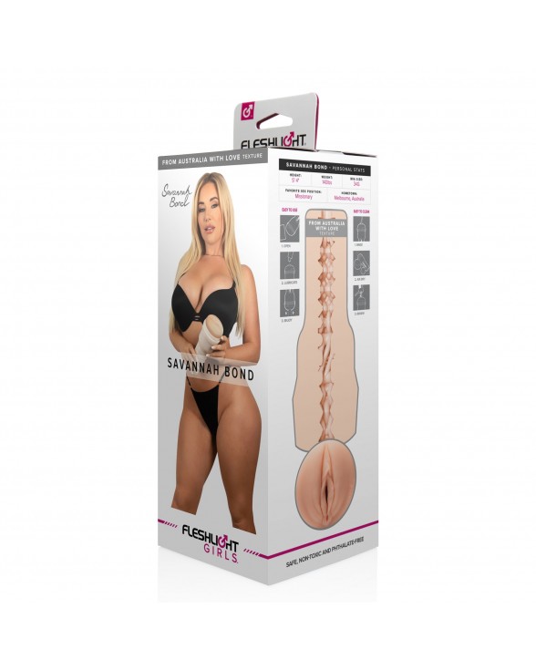 Мастурбатор зі зліпка вагіни Fleshlight Girls: Savannah Bond – From Australia With Love - 4