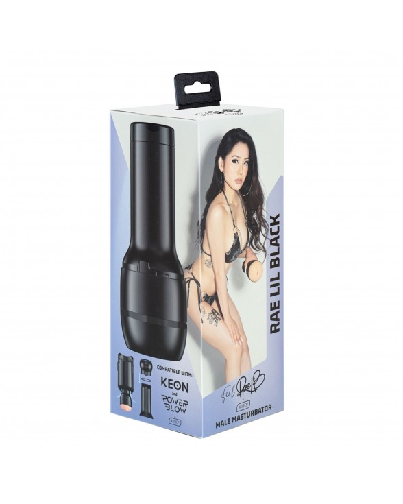 Мастурбатор Kiiroo Feel Rae Lil Black PBC совместим с PowerBlow и Keon