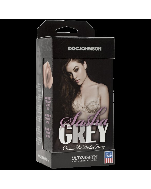 Мастурбатор-вагіна Doc Johnson Sasha Grey - Ultraskyn Cream Pie Pocket - 1
