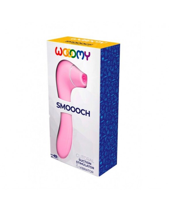 Вакуумний стимулятор з вібрацією Wooomy Smoooch Pink Clitoral Suction & Vibration - 3