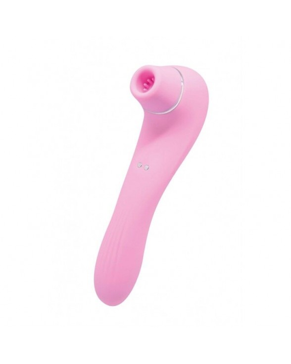 Вакуумний стимулятор з вібрацією Wooomy Smoooch Pink Clitoral Suction & Vibration