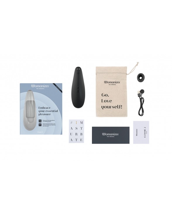 Вакуумный клиторальный стимулятор Womanizer Classic 2 – Black - 5