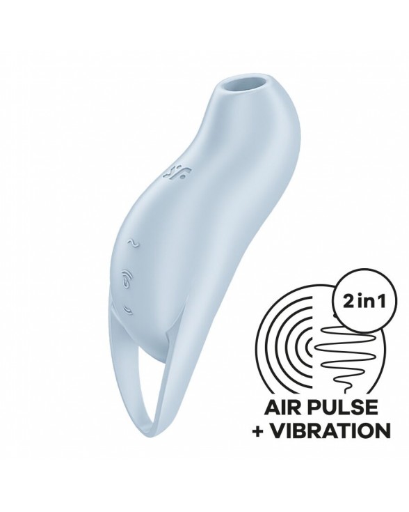 Вакуумный клиторальный стимулятор Satisfyer Pocket Pro 1 Blue
