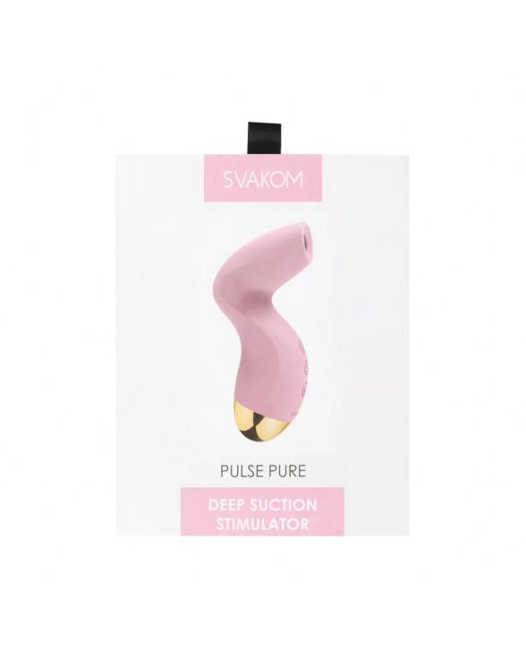 Вакуумний кліторальний стимулятор Svakom Pulse Pure Pale Pink - 7