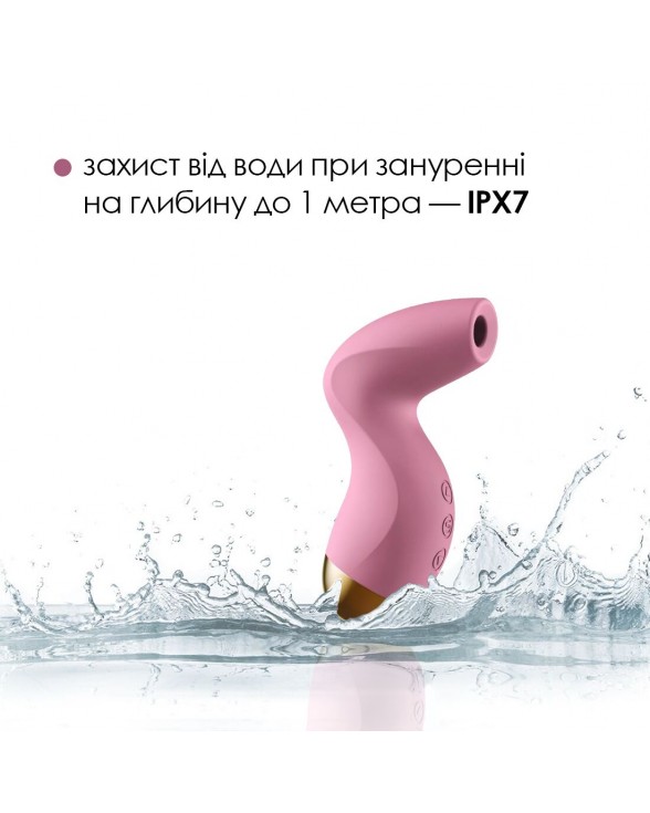 Вакуумний кліторальний стимулятор Svakom Pulse Pure Pale Pink - 3