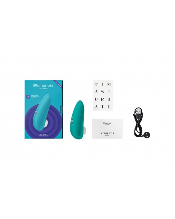 Вакуумний кліторальний стимулятор Womanizer Starlet 3 TURQUOISE - 3