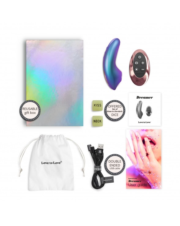 Вакуумний кліторальний стимулятор Love To Love DREAMER - IRIDESCENT TURQUOISE - 4