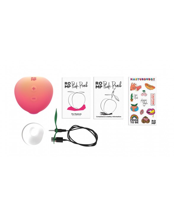 Вакуумний кліторальний стимулятор Romp Pink Peach - 14