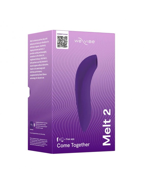 Вакуумный смарт-стимулятор для пар We-Vibe Melt 2 Purple - 12