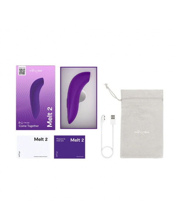 Вакуумный смарт-стимулятор для пар We-Vibe Melt 2 Purple - 7