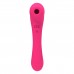 Вібратор та вакуумний кліторальний стимулятор 2-в-1 Alive Quiver Magenta Pink - 1
