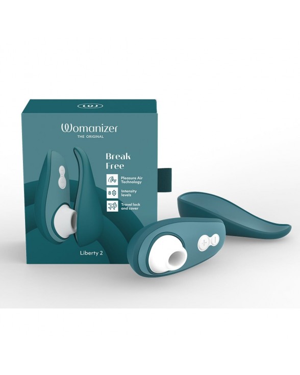 Вакуумний кліторальний стимулятор Womanizer Liberty 2 Dark Petrol - 8