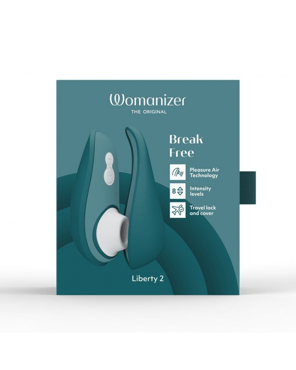 Вакуумний кліторальний стимулятор Womanizer Liberty 2 Dark Petrol - 9