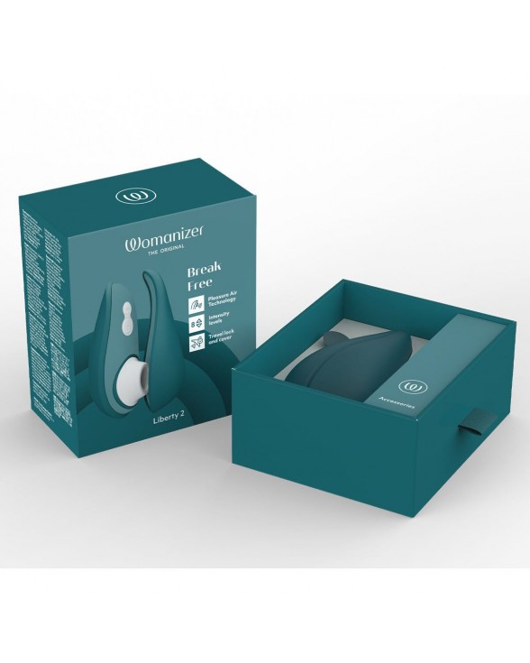 Вакуумний кліторальний стимулятор Womanizer Liberty 2 Dark Petrol - 7