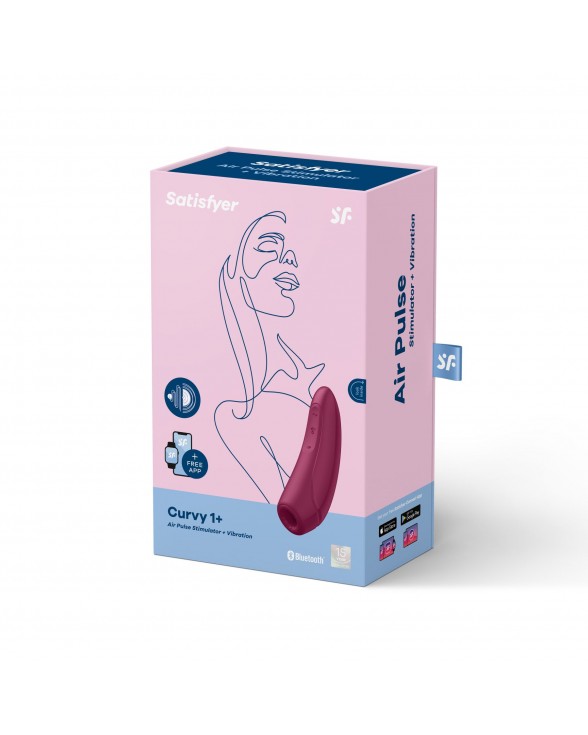 Вакуумний кліторальний стимулятор Satisfyer Curvy 1+ Rose Red - 6
