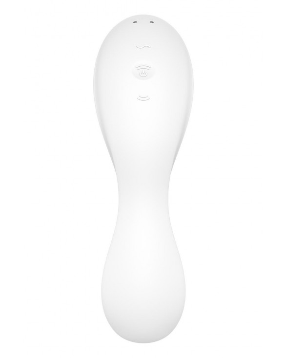 Вакуумний смарт-стимулятор із вібрацією Satisfyer Curvy Trinity 5 (White) - 4