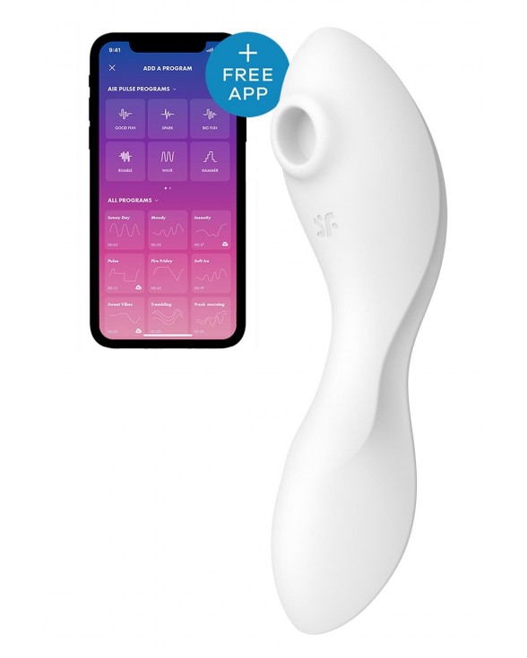 Вакуумний смарт-стимулятор із вібрацією Satisfyer Curvy Trinity 5 (White)