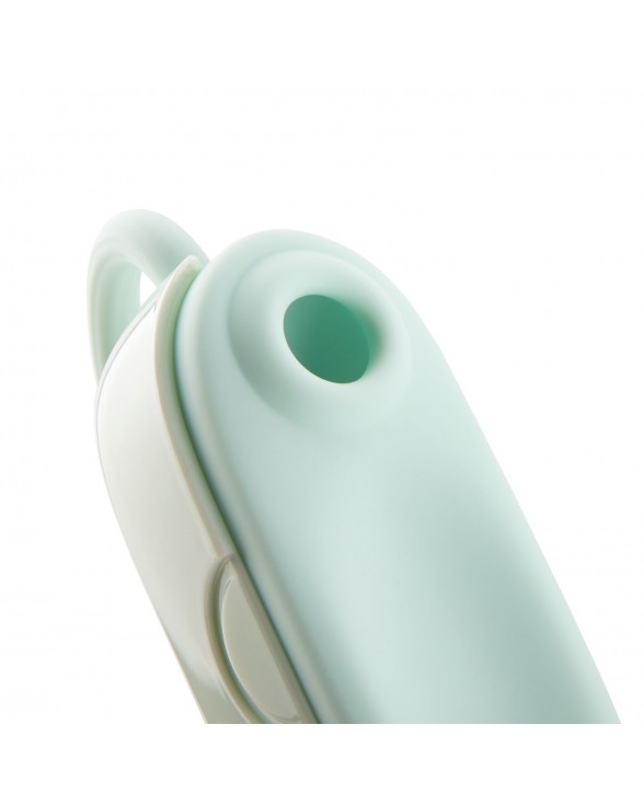 Вакуумный клиторальный стимулятор Otouch Louis Vibrate Teal с виброяйцем - 5