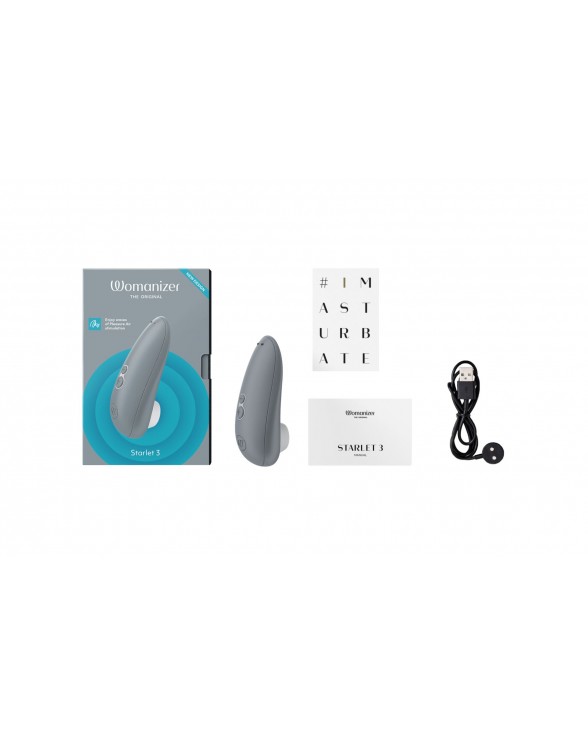 Вакуумний кліторальний стимулятор Womanizer Starlet 3 GREY - 3