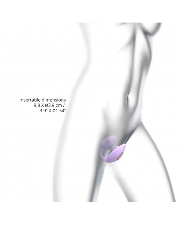 Виброяйте с вакуумной клиторальной стимуляцией Love To Love Wonderlover VIVA MAUVE - 4