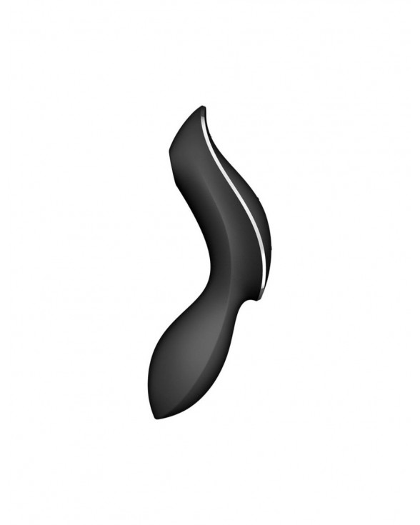 Вакуумный стимулятор с вибрацией Satisfyer Curvy Trinity 2 Black - 1