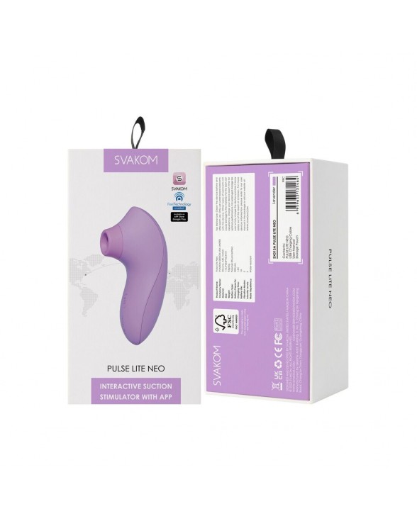 Вакуумний стимулятор Svakom Pulse Lite Neo Lavender - 7