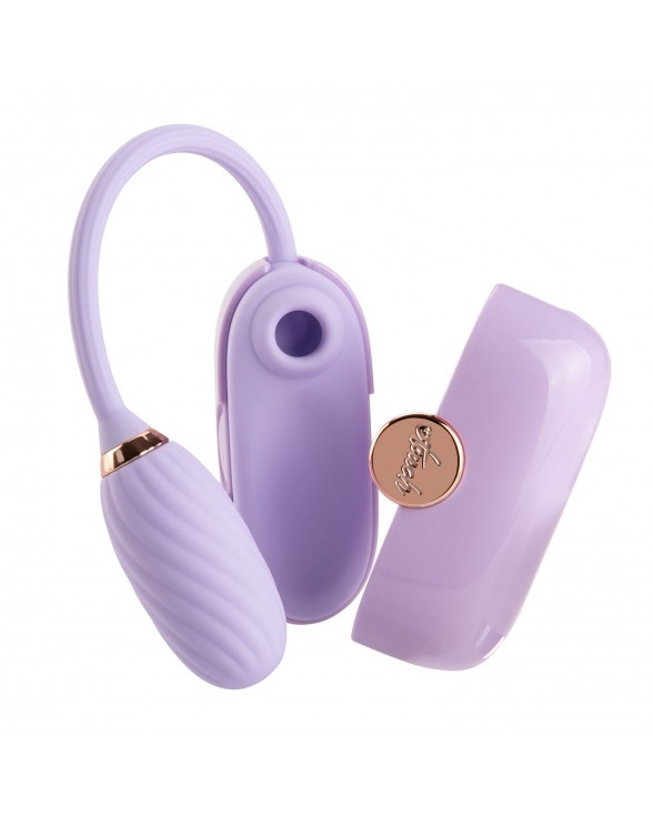 Вакуумний кліторальний стимулятор Otouch Louis Vibrate Purple з віброяйцем