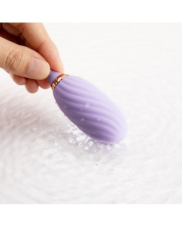 Вакуумний кліторальний стимулятор Otouch Louis Vibrate Purple з віброяйцем - 5